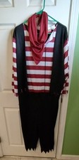 Disguise Red Black Pirate Halloween Costume - Size 42-46