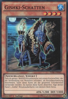 YuGiOh Gishki-Schatten THSF-DE042 Super Rare Excellent 1st