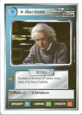 Star Trek CCG Albert Einstein Near-Mint/NM Rare – Premier Beta 1995