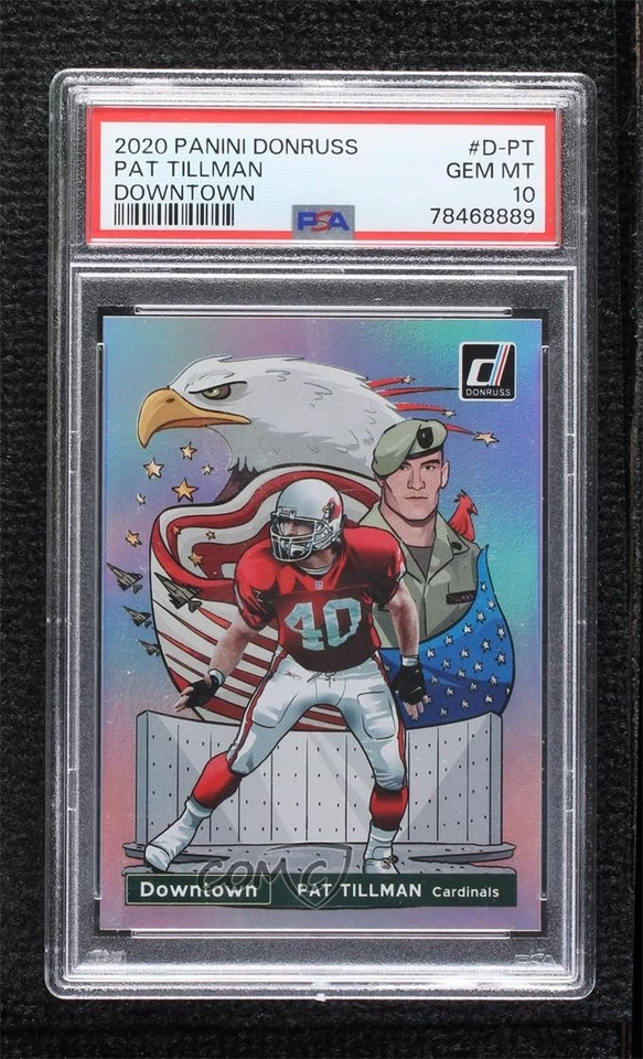 2020 Panini Donruss Downtown! Pat Tillman #D-PT PSA 10 GEM MT