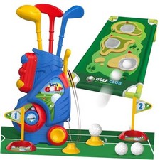 Toddler Golf Set for 2 3 4 5 Years Old Boys Girls, golf with board blue