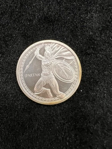 1 Oz Fine Silver Vintage Spartan Warriors Athens ~ Rare Silver