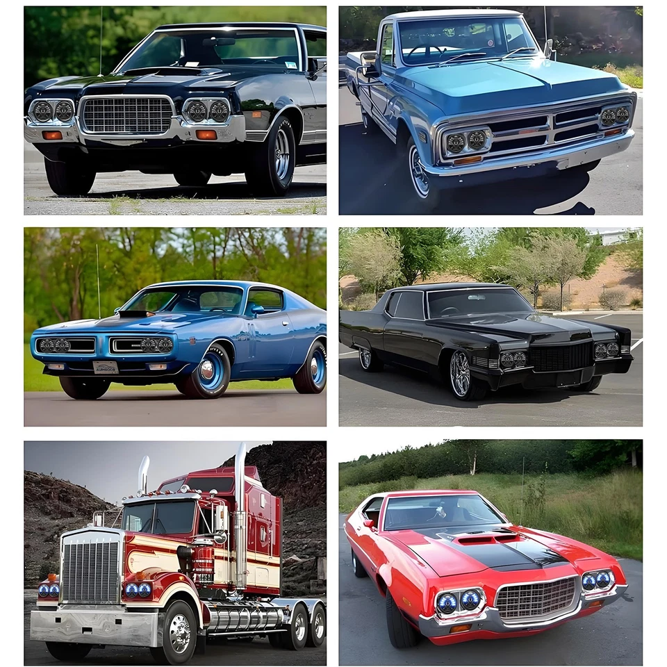 Faros LED de arranque DRL proyector 6500K para Pontiac Firebird 1967-1969 5,75" Foto 4 de 4