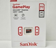 SanDisk GamePlay MicroSD Express Card 512GB SEALED NEW