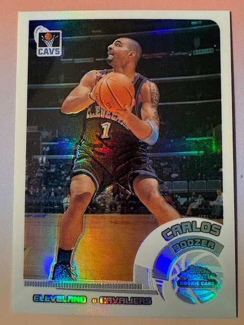 2002-03 Carlos Boozer Topps Chrome Rookie Refractor