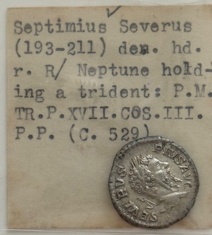 Roman Coin Septimius Severus AR Silver Denarius 193-211 AD