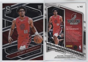 2023-24 Panini Spectra Rookies Scoot Henderson #142 Rookie RC