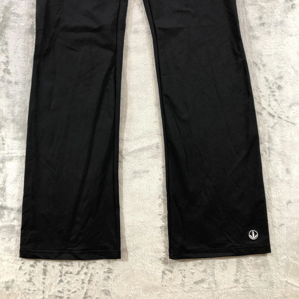 Patagonia Pants Womens Large Black Yoga Bootcut Flare Stretch Herbalife Logo - Image 3 of 4