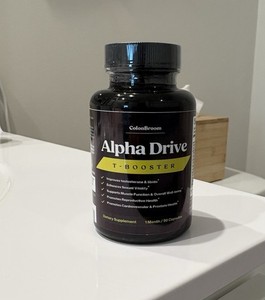 ColonBroom Alpha Drive T Booster Dietary Supplement Capsules 90 Count