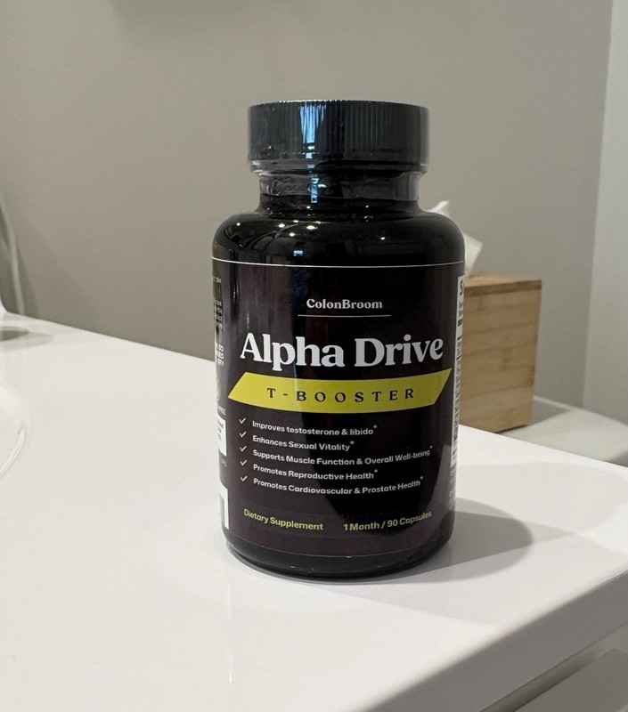 ColonBroom Alpha Drive T Booster Dietary Supplement Capsules 90 Count