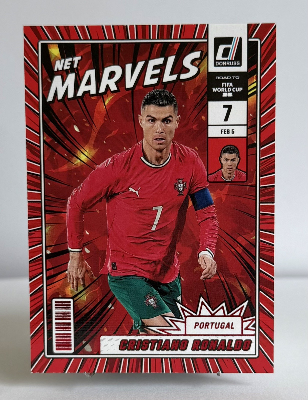 2025-26 Donruss Road to FIFA World Cup  Cristiano Ronaldo  #2 Red Net Marvels 