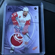 Pavel Datsyuk 2025-26 Upper Deck Sp Game Used Greats Premium Patch PURPLE Auto/5