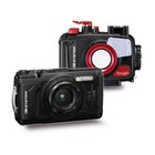Olympus Tough TG 7 12 MP Digital Camera F2.0 Lens Bundle (Black) Vlogger