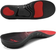 Heavy-duty Orthotic Insoles for Plantar Fasciitis Relief 220 Lbs 1.4-inch High