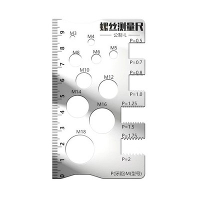 Practical Thread Pitches Diameter Gauges For Accurate Metric SAE Screw Sizing