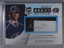 2008 Upper Deck The Cup Rookie Draft Boards /25 Nikita Filatov #DB-NF Auto g0y