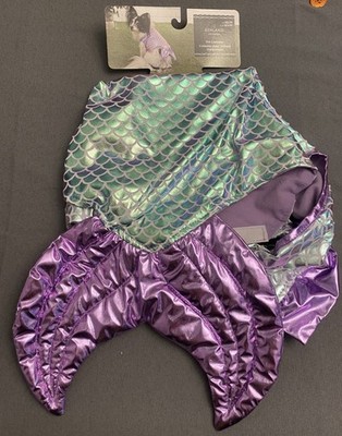 ASHLAND MERMAID PET COSTUME DOG FISH HALLOWEEN LARGE 17.5-19IN NEW PURPLE GREEN