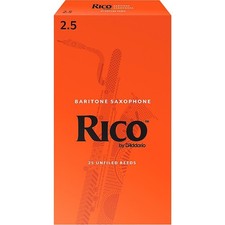 Rico Baritone Saxophone Reeds, Box of 25 Strength 2.5