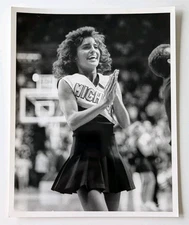 Michigan Wolverines B&W Cheerleader Photo - Type 1 original 8x10 Malcolm Emmons