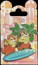 Disney DLP 2024 It's A Small World Chip and Dale Surfing OE Pin