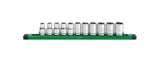 Sk01343 Sk 11 Piece Metric 12-in Drive Set Standard Socket Set - 1pk