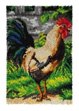 Orchidea Latch hook rug kit "Rooster" 4242