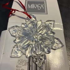 Mikasa Crystal Snowflake ornament