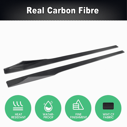For BMW 2 Series F87 M2 M2C Coupe 2016-19 REAL Carbon Side Skirts Extension Lip - Picture 6 of 12