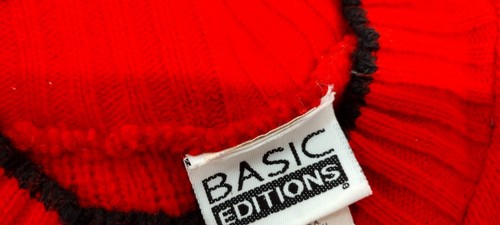 Red Sweater BOW HEART DOG LIKE TOTO FROM OZ Basic Editions Vintage Childrens - Picture 16 of 18