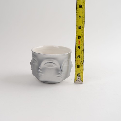 Jonathan Adler Muse Silver Perpetual Face Small Candle Holder/Vase - Set of 3 - Picture 16 of 18