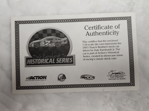 DALE EARNHARDT JR. #7 Action Historical Series CHURCH BROTHERS 1997 MONTE CARLO - Picture 12 of 12