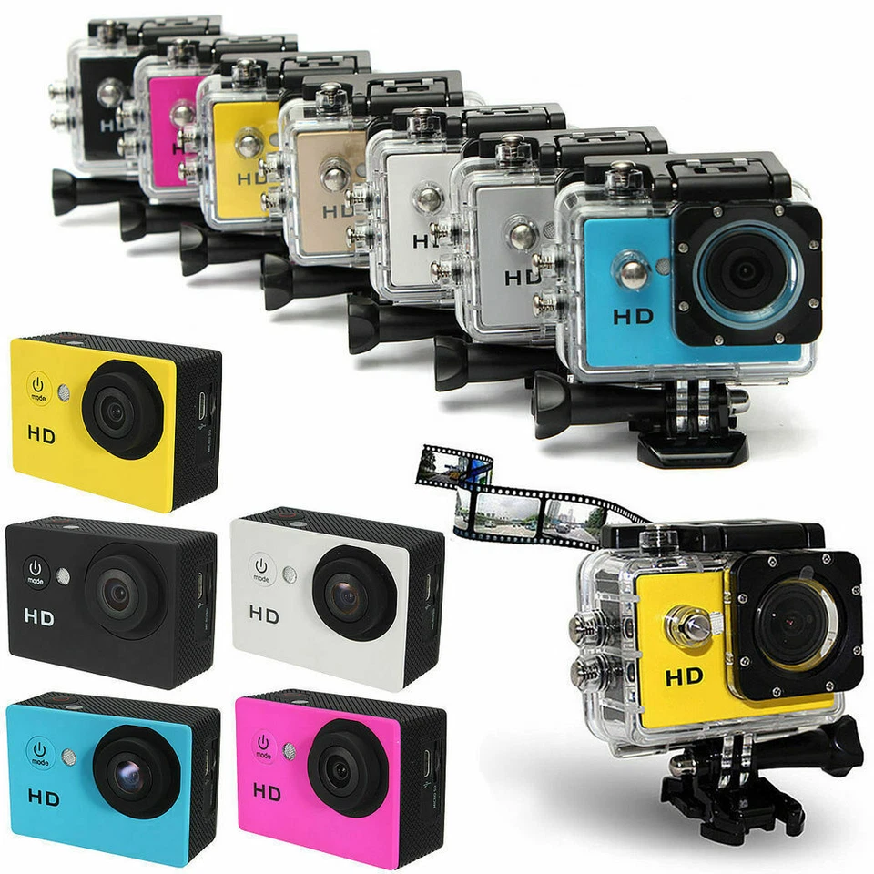 LEOVIN FOTOCAMERA IMPERMEABILE ACTION CAMERA SPORT MACCHINA FOTOGRAFICA SJ4000 A7 HD