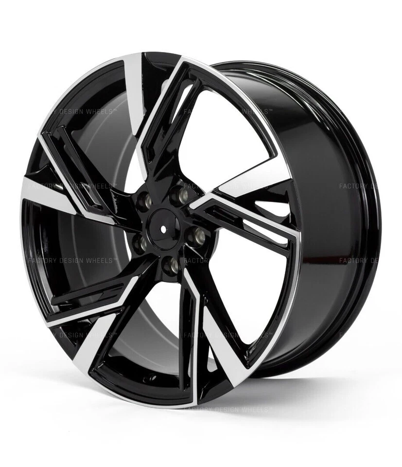 "Juego de 4 ruedas frontales mecanizadas negras estilo Audi S3 de 18"" aptas para A3 A4 A5 A6 A7 A8 Q5" Foto 3 de 3