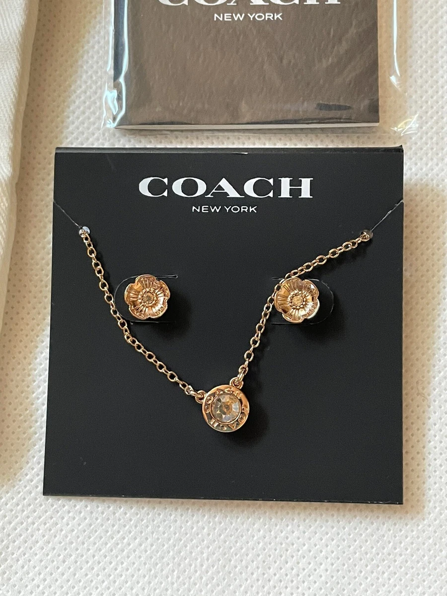 Coach open circle necklace sale
