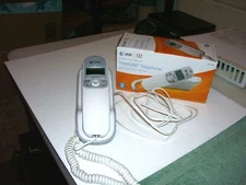 AT&T Trimline Corded Phone with Caller ID Digital Display TR1909 - White-unused