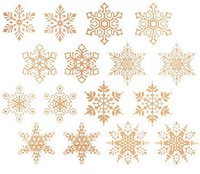 By The Sheet 517 Gold Snowflakes Select-a-size Ceramic Waterslide Decals Xx By The Sheet 517 Gold Snowflakes Select-a-size Ceramic Waterslide Decals Xx