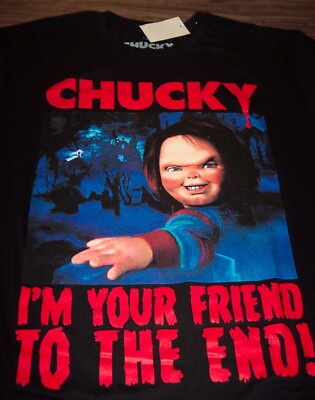 3473 チャッキー様 CHILD'S PLAY CHUCKY T-Shirt Horror MENS LARGE NEW w/ TAG | eBay