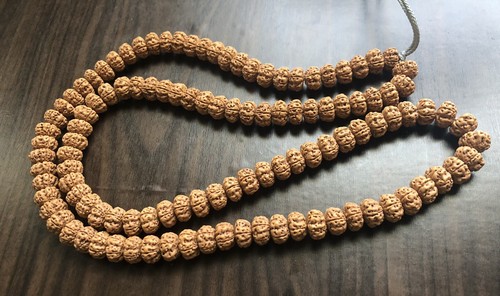 108 Beads Super Quality Rudraksha Necklace 11×7mm 毕业级航母小金刚108 脖挂 ~金刚菩提脖挂 - Picture 4 of 9