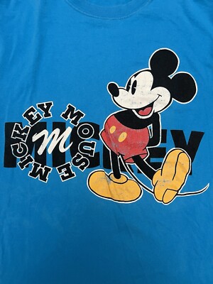 Vintage Mickey Mouse T-Shirt XL 美品 Vintage Disney Originals Mickey Mouse t Shirt L/XL Made In The USA