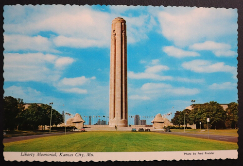 Liberty Memorial Vtg Postcard Union Station Kansas City Missouri WWI Preisler