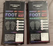 New (2) EMS Foot Massager Mat Boost Circulation Neuropathy Pain Relief Free Ship