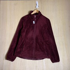 The North Face Sweater Adult Medium Burgundy Long Sleeve Women's Full Zip Up
