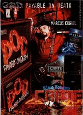 VINTAGE 2001 CRATE GUITAR AMPS SPEAKERS MARCOS CURIEL OF P.O.D. PRINT AD