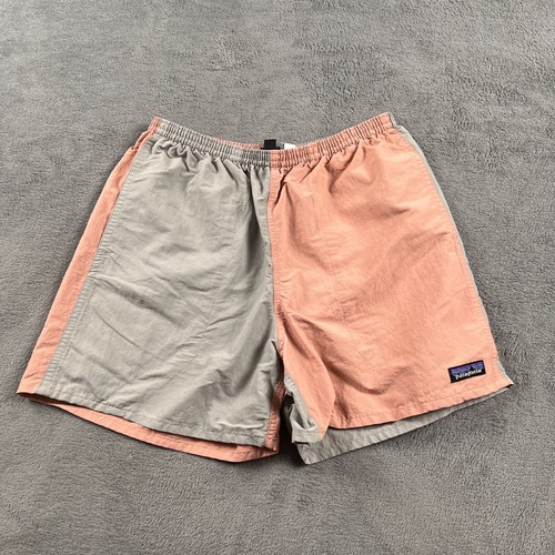 Patagonia Netplus Shells Shorts Peach Baggies Lined Board Nylon Pockets Mens M