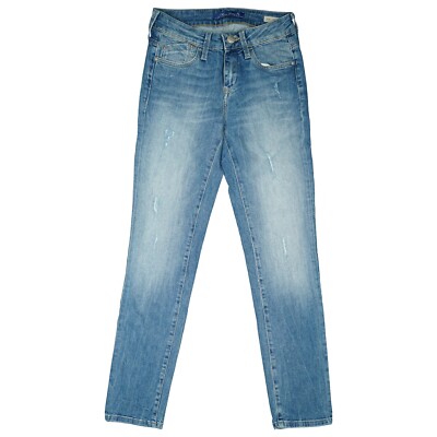 Mavi Jeans Co Ada Hose Boyfriend Low Skinny stretch used look 32 XS W24 L29 blau