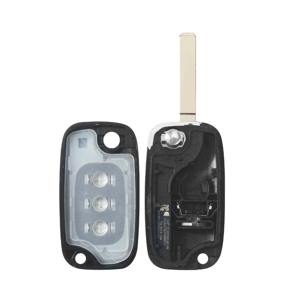 chiave guscio telecomando 3 tasti per smart 453 fortwo cabrio forfour logo - Immagine 3 di 4