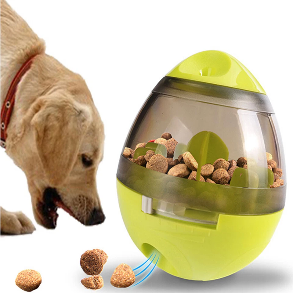 Portable Pet Feeder Automatic Dog Cat Food Dispenser Tumbler Interactive Toy US - Image 2 of 4