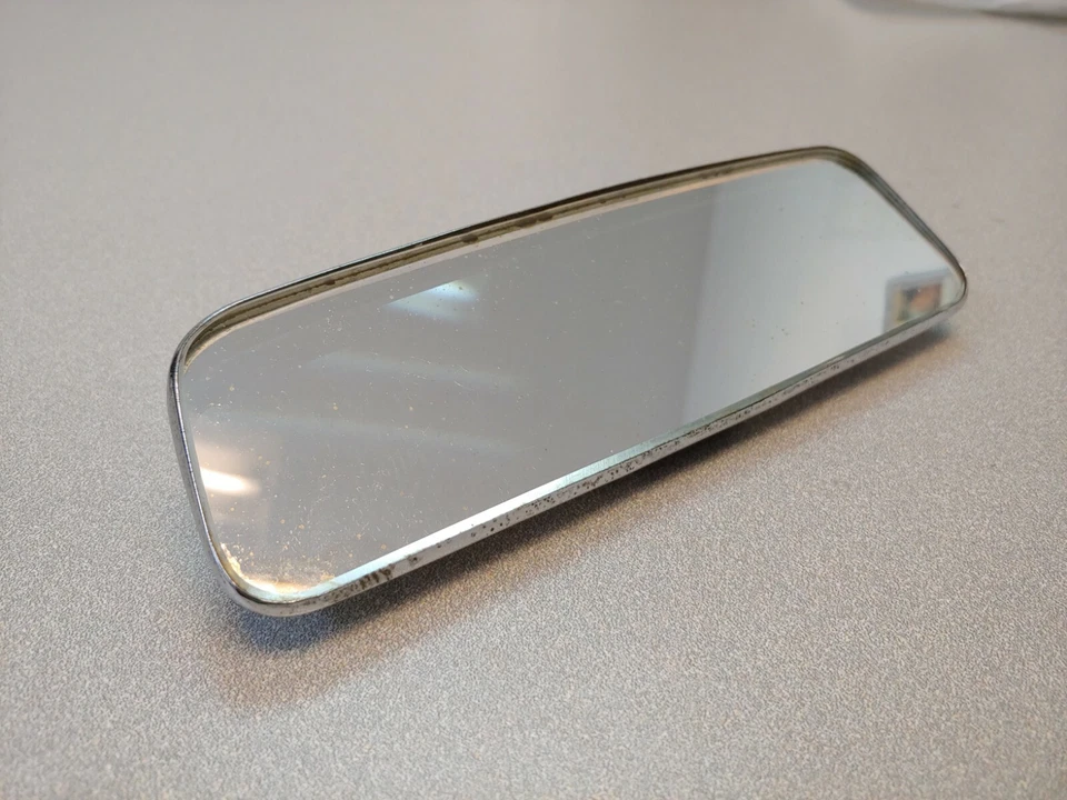 CABEZAL ESPEJO RETROVISOR CROMADO USADO ORIGINAL GENUINO PORSCHE 356B 356C 356SC NLA Foto 2 de 4