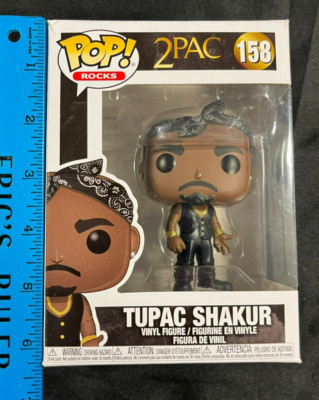Funko Pop Rocks 2Pac Tupac Shakur 158 Vinyl Figure In Box AA