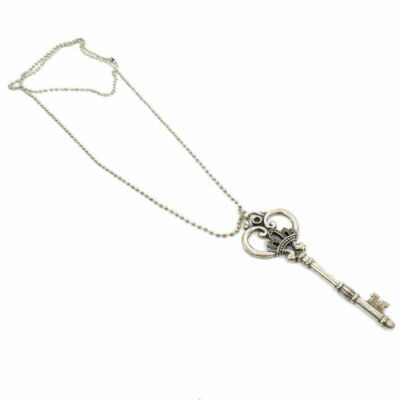 Collana con chiave in argento sterling e pietra di luna